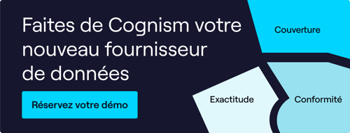 Cognism fournisseur de données B2B - réserver une démo